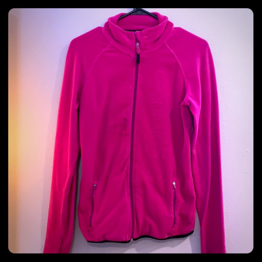 Pink Athletic Calvin Klein zip sweatshirt size M